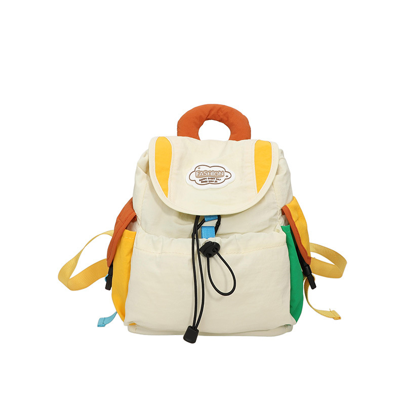 Unisex nylon ruksak za školu, karirani uzorak, kapacitet 20–35 L, prozračan, zakrivljene naramenice