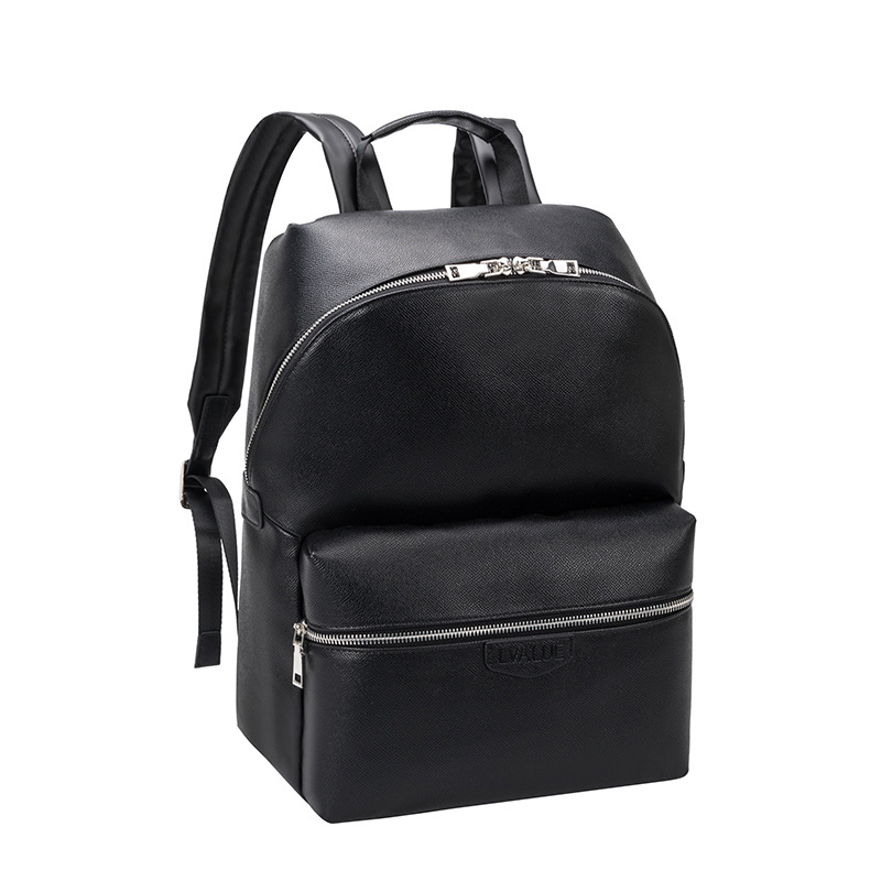 Unisex poslovni ruksak od PU kože, vodootporan, kapacitet manje od 20 L, kompatibilan s 15-inčnim prijenosnikom, geometrijski uzorak