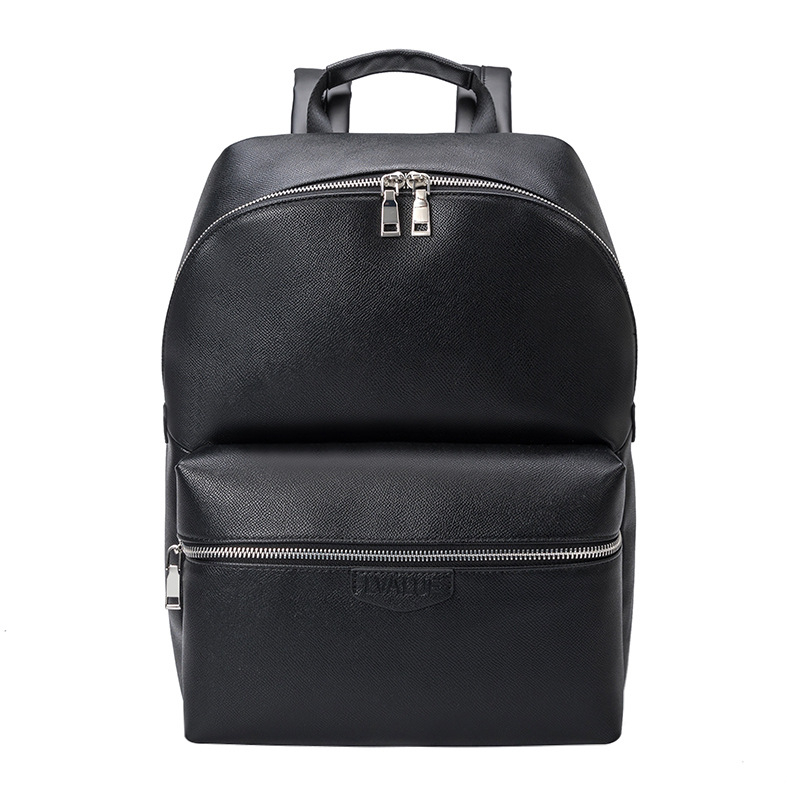 Unisex poslovni ruksak od PU kože, vodootporan, kapacitet manje od 20 L, kompatibilan s 15-inčnim prijenosnikom, geometrijski uzorak