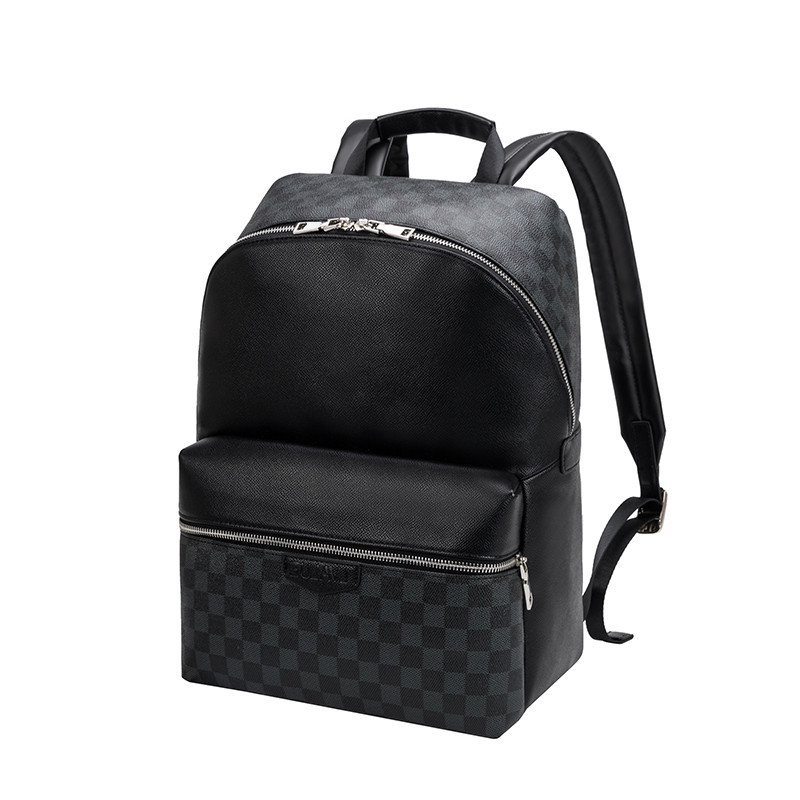 Unisex poslovni ruksak od PU kože, vodootporan, kapacitet manje od 20 L, kompatibilan s 15-inčnim prijenosnikom, geometrijski uzorak