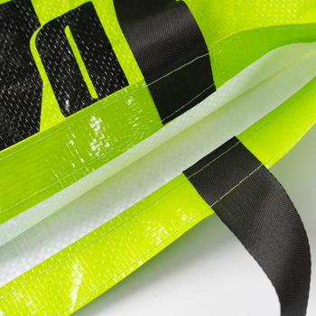 PP тъкана чанта за носене с персонализирано лого, ръчно преплетена, печат, дебелина 100, товароподемност 10