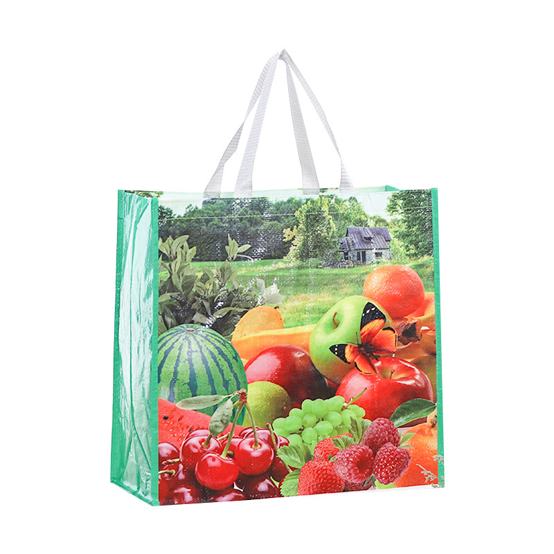 Ručna tkana torba s ispisom logotipa, materijal: tkanina, debljina pletenja 130, nosivost 30 kg