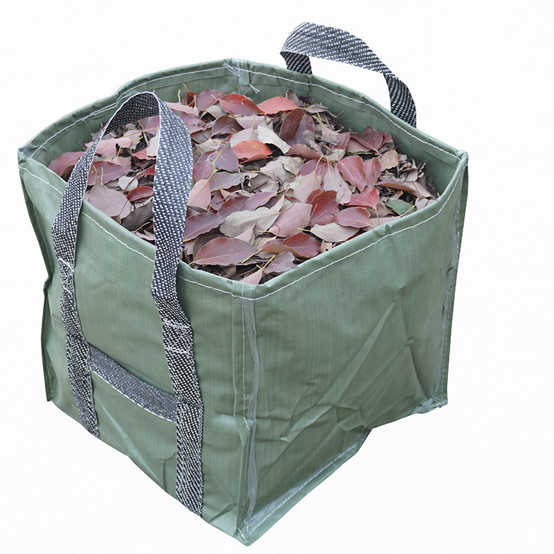 PP tkanina vreća za vrt, nosivost 200 kg, otporna na vlagu, sklopiva vreća za lišće i travu, pogodna za plastiku, cement i kemikalije