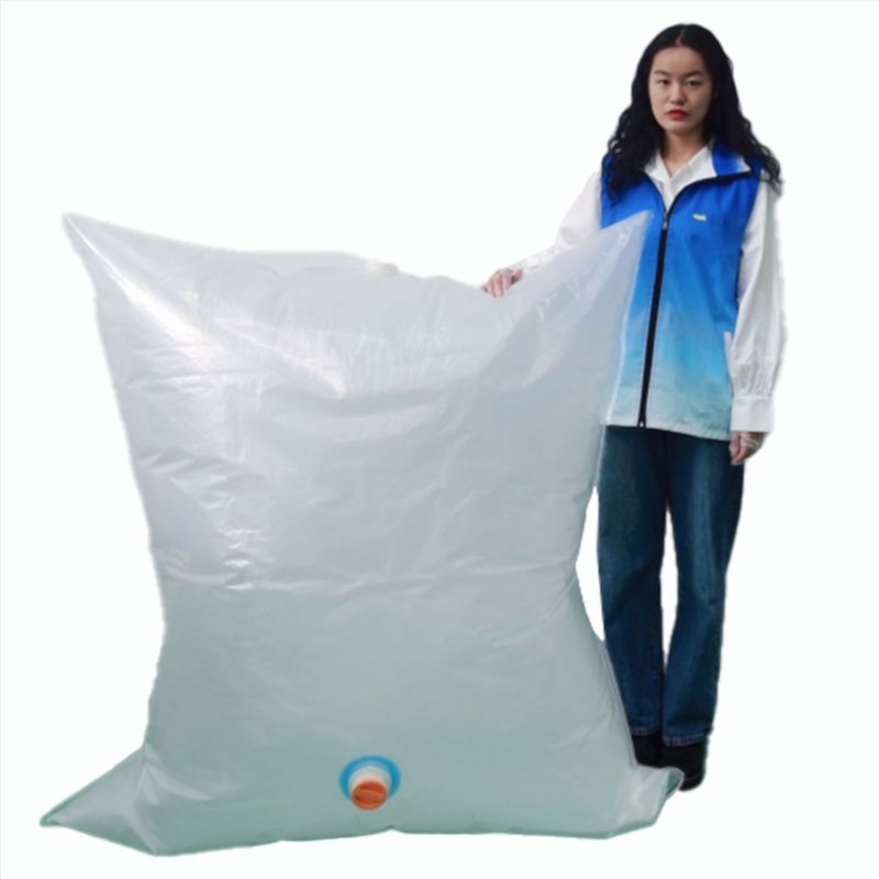 Junzhi pungă interioară de protecție alimentară din plastic-nylon compozit, 5-straturi de compresie, pungă pătrată pentru container, LDPE, volum 1000/1200/1400 L