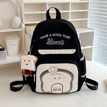 Детска раничка за училище и пътуване, нейлон, дишаща и водоустойчива, презрамки с въздушна опора, градски стил, панелна шарка