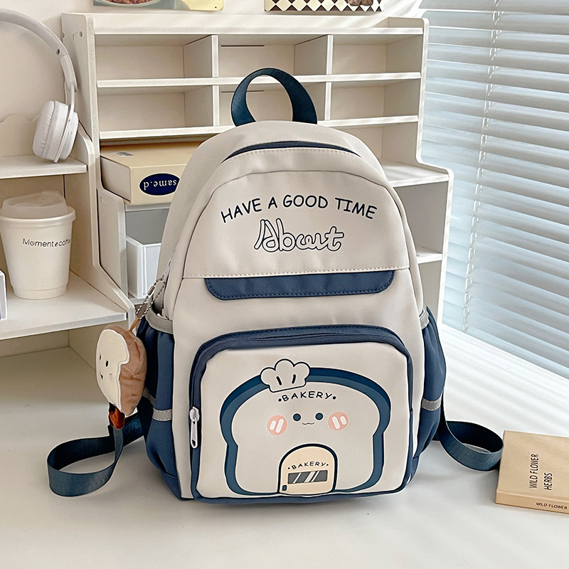 Детска раничка за училище и пътуване, нейлон, дишаща и водоустойчива, презрамки с въздушна опора, градски стил, панелна шарка