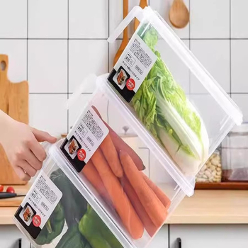 Kutija za pohranu u hladnjaku — plastična, pravokutnog oblika, crisper kutija, kapaciteta 800–1000 ml, prijenosna, za skladištenje i očuvanje svježine