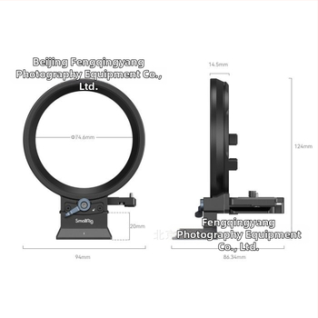 SmallRig sada otočnej montážnej dosky pre EOS R sériu – horizontálne a vertikálne natáčanie – hliníková zliatina