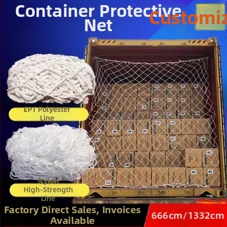 Ochranná sieť kontajnera so sieťou bezpečnostnou a izolačným lanom