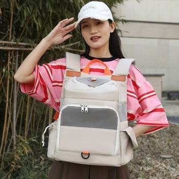 Oxford раница за домашни любимци с голям капацитет, дизайн космическа капсула, персонализирана по заявка