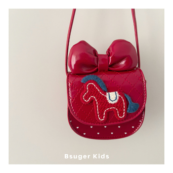 Dječja crossbody torbica LJ Pony Crossbody Bag – PU materijal, životinjski uzorak, ultralaka i otporna na habanje, podstava od poliestera, svakodnevna upotreba, svjež i sladak stil