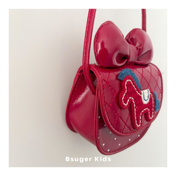 Dječja crossbody torbica LJ Pony Crossbody Bag – PU materijal, životinjski uzorak, ultralaka i otporna na habanje, podstava od poliestera, svakodnevna upotreba, svjež i sladak stil
