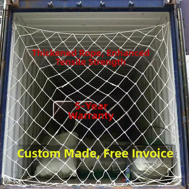 Kontajnerová bezpečnostná sieť z nylonu, model 01, ochrana proti pádu pre koniec kontajnera