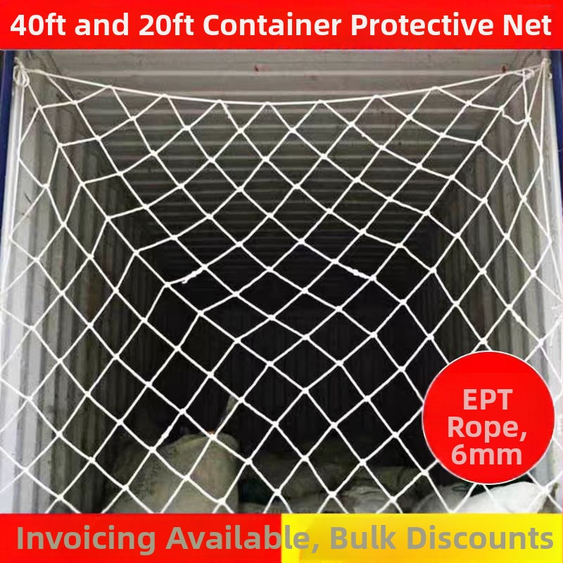 Kontajnerová bezpečnostná sieť z nylonu, model 01, ochrana proti pádu pre koniec kontajnera