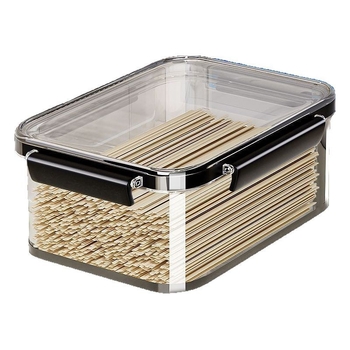 Κουτί αποθήκευσης ζυμαρικών από PET – ορθογώνιο, σφραγιζόμενο καπάκι, κατάλληλο για ζυμαρικά και δημητριακά, σε σκανδιναβικό στυλ