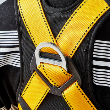 Centură de siguranță cu cinci puncte, din poliester, cu cârlig dublu și husă buffer, pentru reparații HVAC și lucrări de construcții – protecție împotriva căderilor