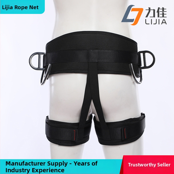 Externý bezpečnostný pás pre prácu vo výškach – ochrana pása a nô pre horolezectvo a zostup; Značka: Lijia; Materiál pásu: polyester; Materiál bezpečnostného lana: vysoká pevnosť drôtu; Dĺžka lana: viaceré možnosti; Typ: bezpečnostný pás