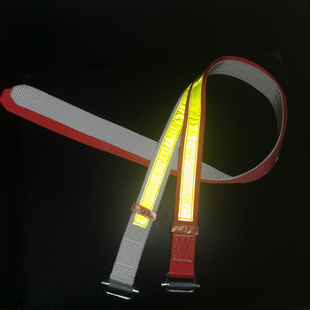 Centură de siguranță pentru minerit cu bandă reflectorizantă, lungime 1,2 m, curea din polipropilenă, frânghie din nylon, capacitate 100 kg