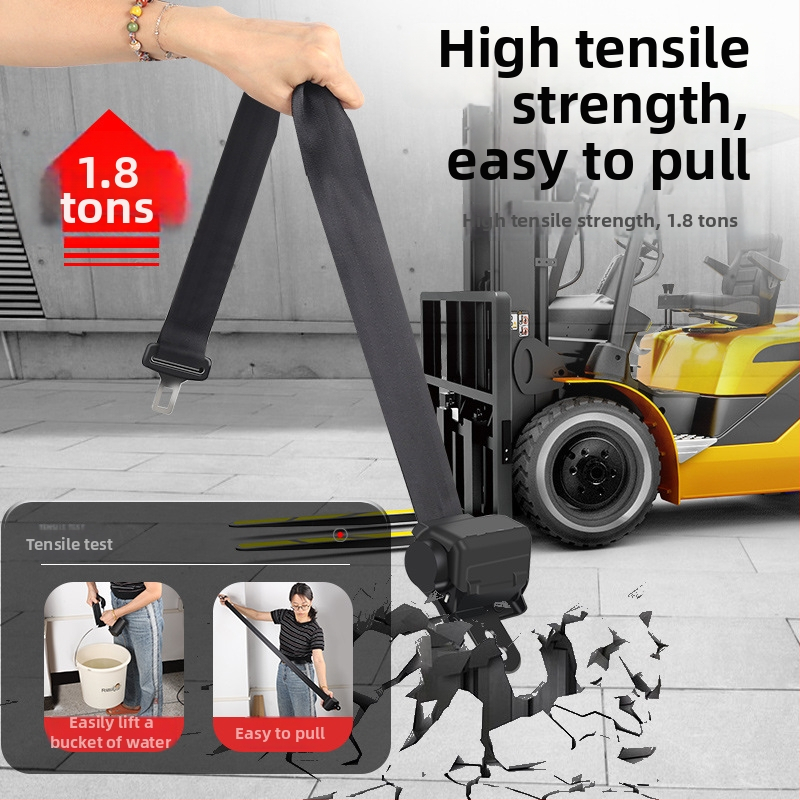 Sada bezpečnostného pásu sedadla pre vysokozdvižný vozík - dvojbodový automatický sťahovací pás, varianty: A (automat vylepšený), B (automat štandard), D (ručný štandard), D1 (ručný prémiový)