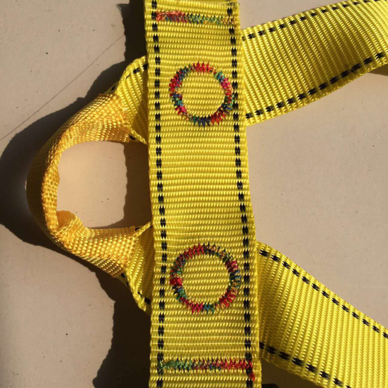 Centură de siguranță tip șezut pentru alpinism în aer liber și lucrări la înălțime; curea din poliester, funie din nailon, lungime 2 m, capacitate de încărcare 600, personalizare disponibilă