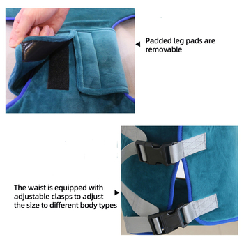 Sling de mers pentru reabilitare — poliester pentru susținerea corpului, ajută pacienții cu dificultăți de mers în antrenamentul de reabilitare; greutate 1000 g; protecție a corpului.