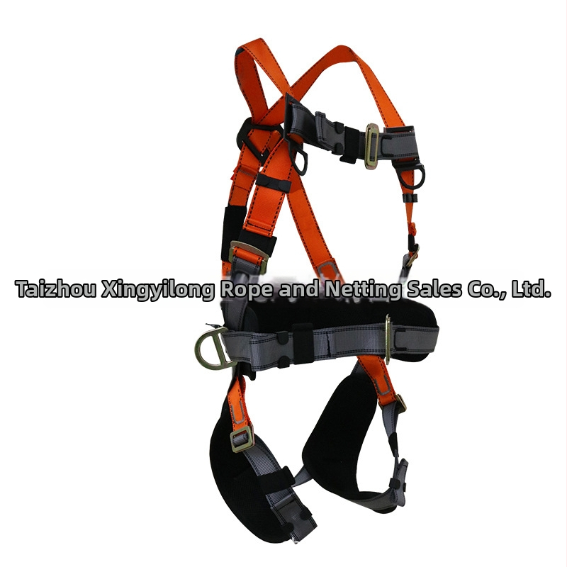XYL hamă de siguranță pentru corp întreg pentru lucrări la înălțime, cu bandă poliester rezistentă și frânghie, sarcină maximă 150 kg, lungime frânghie 45 mm