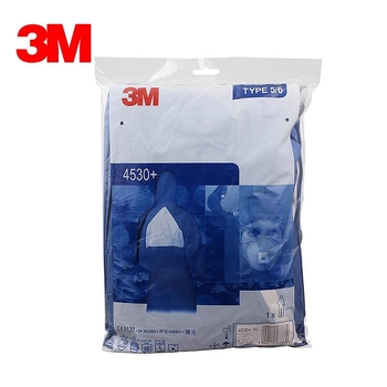 3M 4532 plavi kapuljačasti kombinezon, prozračni zaštitni kostim protiv industrijske prašine