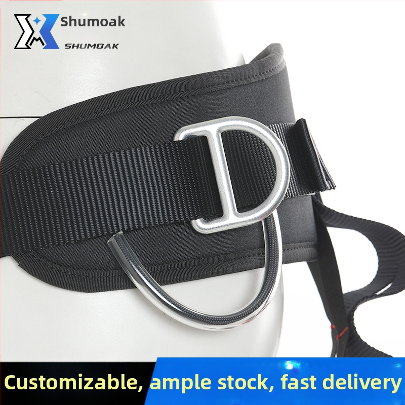 Polovičný bezpečnostný pás na outdoorové lezenie – polyestrový pás a polyestrové lano, dĺžka lana 1,5 m, model ZYP-03