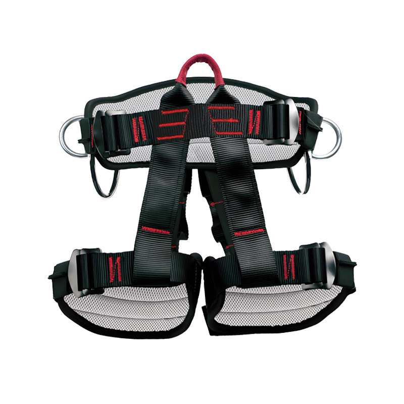 Centură de siguranță pentru cățărare în aer liber, curea din poliester și frânghie din poliester, lungimea frânghiei 1,5 m, model ZYP-03