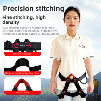 Huatai polovičný postroj pre horolezectvo a lezenie, lanové spúšťanie a prácu vo výškach