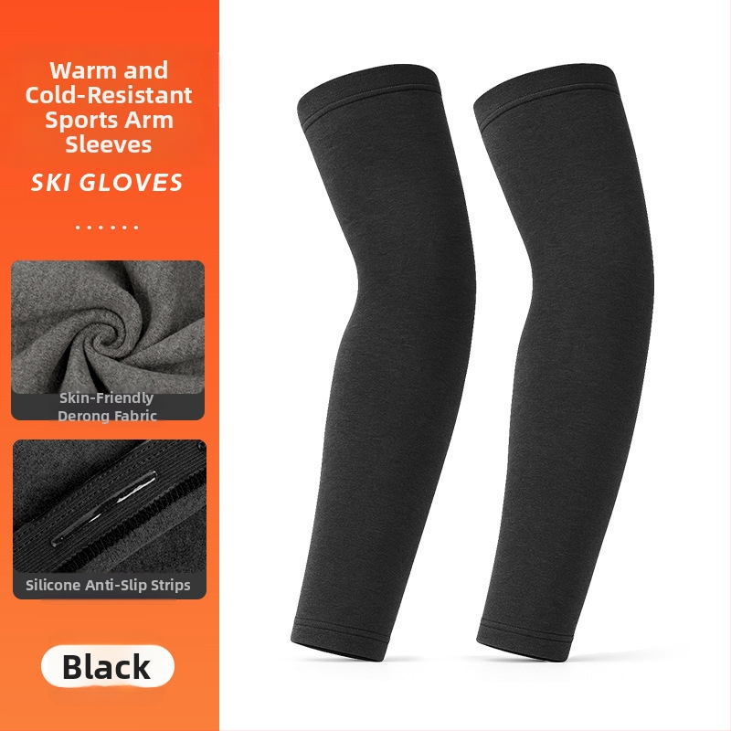 Derong velúrové návleky na paže s integrovanými protišmykovými pásmami pre ochranu kĺbov, vonkajšie športy