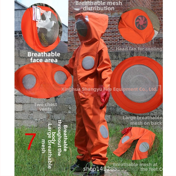 Zaštitno odijelo za pčelare s ventilatorom, jednodijelni dizajn, PVC kompozitni materijal