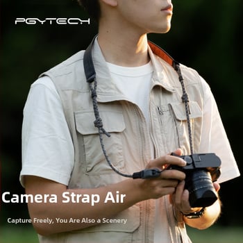 PGYTECH камера презрамка P-CB-270 - презрамка с бързосвобождаващMechanizm за SLR и безогледални камери, полиестер/ТПЕ/найлон, товар 2–5 кг, тегло 180 г
