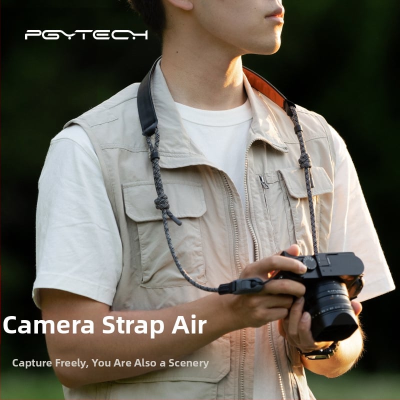 PGYTECH камера презрамка P-CB-270 - презрамка с бързосвобождаващMechanizm за SLR и безогледални камери, полиестер/ТПЕ/найлон, товар 2–5 кг, тегло 180 г