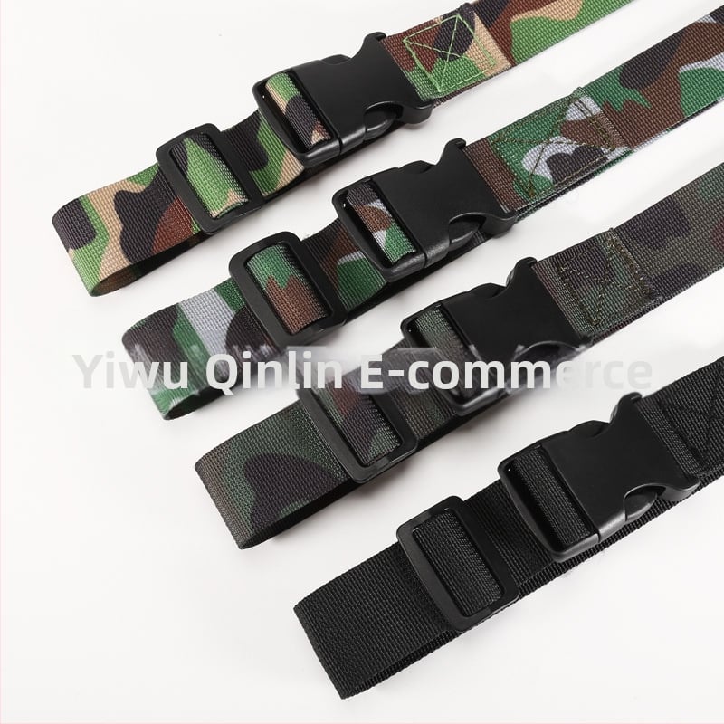 Kanvas josta ar plastmasas sprādzi, platums 2-4 cm, Qinlin