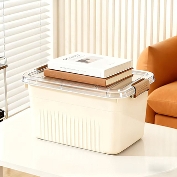 Πολυλειτουργικό πλαστικό κουτί αποθήκευσης γραφείου με καπάκι, για σαλόνι και υπνοδωμάτιο, μοντέρνος μινιμαλιστικός σχεδιασμός