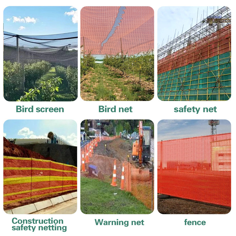 Plase pătrate din polietilenă de la Nuo chen pentru livezi, protecție împotriva păsărilor, protecție împotriva grindinei și împrejmuire a șantierului