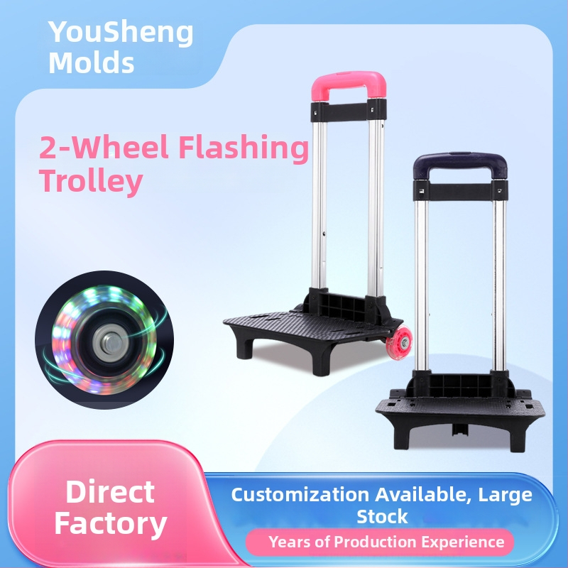 Win Hliníkový skladací odnímateľný stojan na vozík pre batožinu a batoh, vzor Flash trolley, znižuje zaťaženie