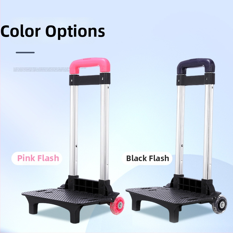 Win Hliníkový skladací odnímateľný stojan na vozík pre batožinu a batoh, vzor Flash trolley, znižuje zaťaženie