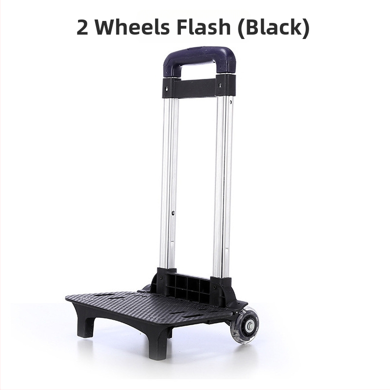 Win Hliníkový skladací odnímateľný stojan na vozík pre batožinu a batoh, vzor Flash trolley, znižuje zaťaženie