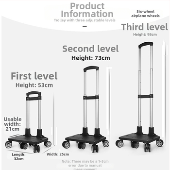 Hlinírový univerzálny rám pre vozík s kolieskami – prenosný skladací rám pre školské tašky a batohy, jar 2024, funkcia 106850