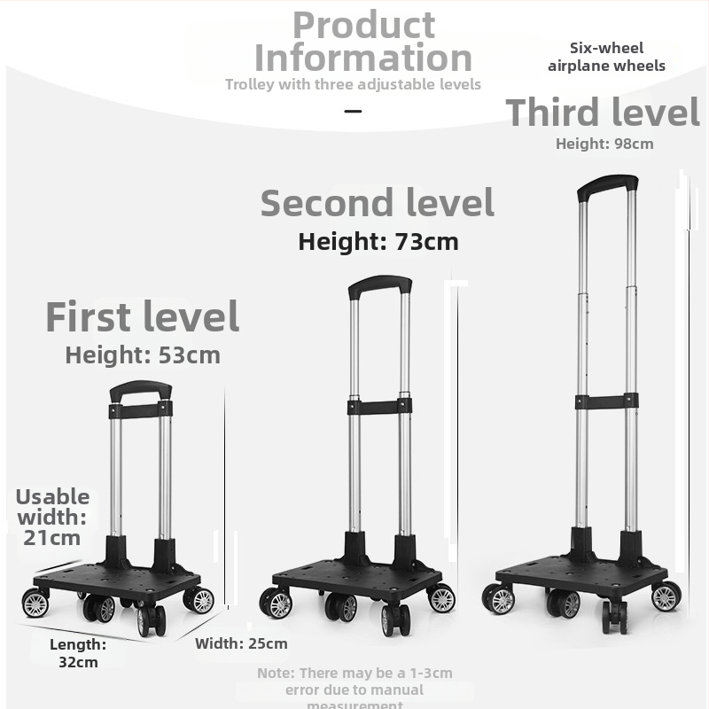Hlinírový univerzálny rám pre vozík s kolieskami – prenosný skladací rám pre školské tašky a batohy, jar 2024, funkcia 106850