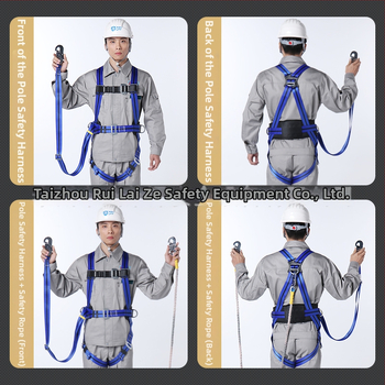 Bezpečnostný pás na celé telo pre prácu vo výškach, európsky štýl päťbodový, elektrikár, polyester, séria LPTZYC10, ochrana proti pádu