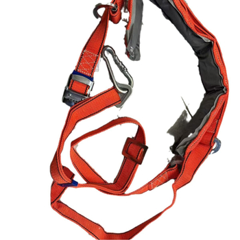 Villanyszerelő biztonsági öv magassági munkákhoz – Polipropilén öv, Poliészter kötél, Kötél hossza 2/3 m