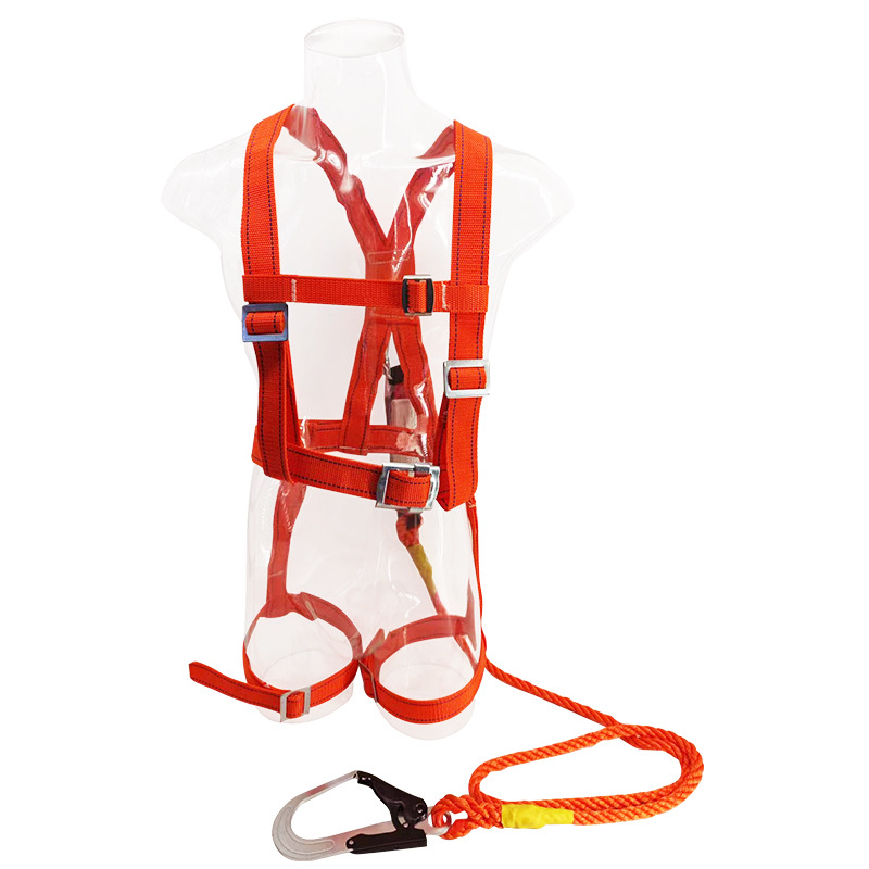 Punilo tijelo pet točaka sigurnosni pojas s bufferom za rad na visini, opcije kuka, GB6095-2021, nosivost 100 kg