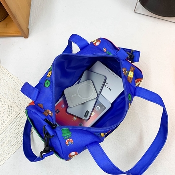 Nylon crossbody torba, životinjski uzorak, unisex, prozračan dizajn XBL