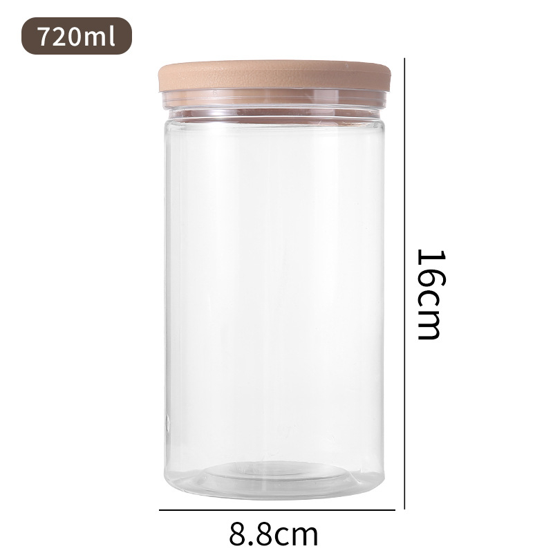 Κυκλικό πλαστικό δοχείο αποθήκευσης τροφίμων, ανθεκτικό στην υγρασία, κυλινδικού σχήματος, κατάλληλο για φούρνο μικροκυμάτων