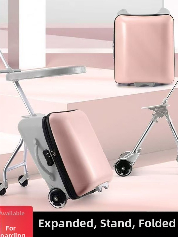 Odnímateľný detský cestovný kufor s funkciou sedenia, unisex, univerzálne kolieska, hmotnosť približne 3–5 kg