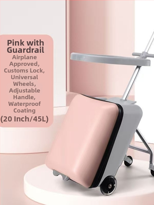 Odnímateľný detský cestovný kufor s funkciou sedenia, unisex, univerzálne kolieska, hmotnosť približne 3–5 kg