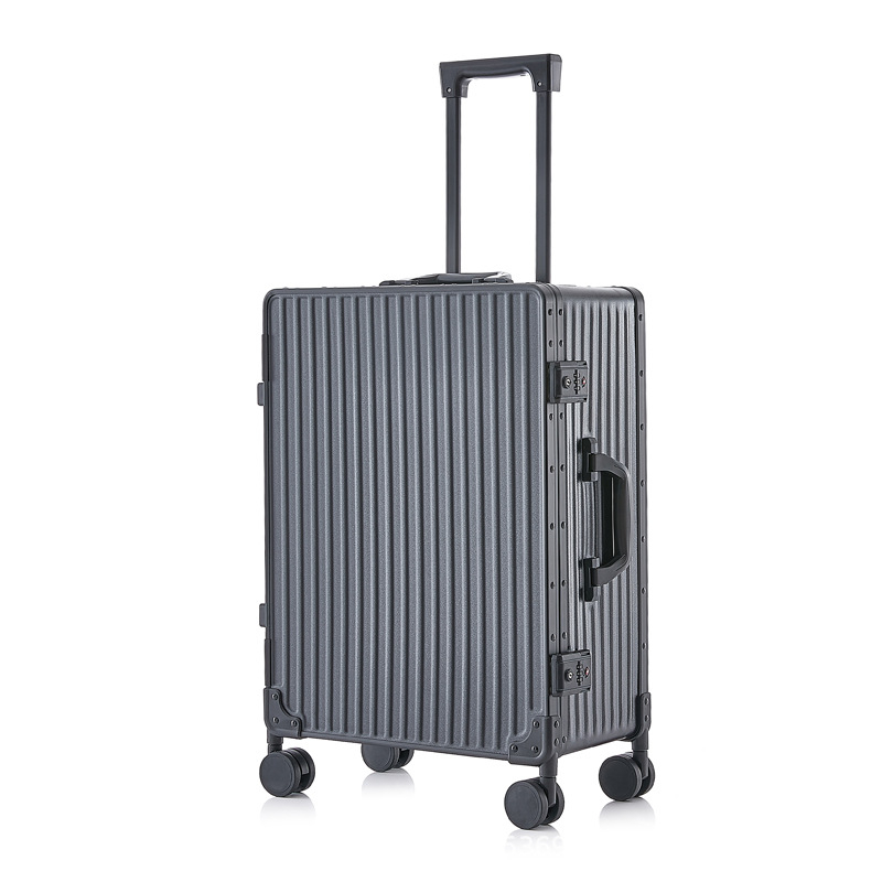 Kofer s aluminijskim okvirom i tihim univerzalnim kotačićima, ABS+PC kućište, vodootporan, ultralak, TSA kombinirana brava, za poslovna putovanja